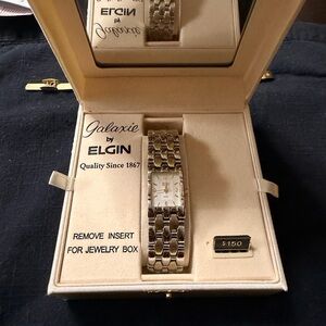 Elgin Galaxie Gold-Tone Women's Bracelet Watch